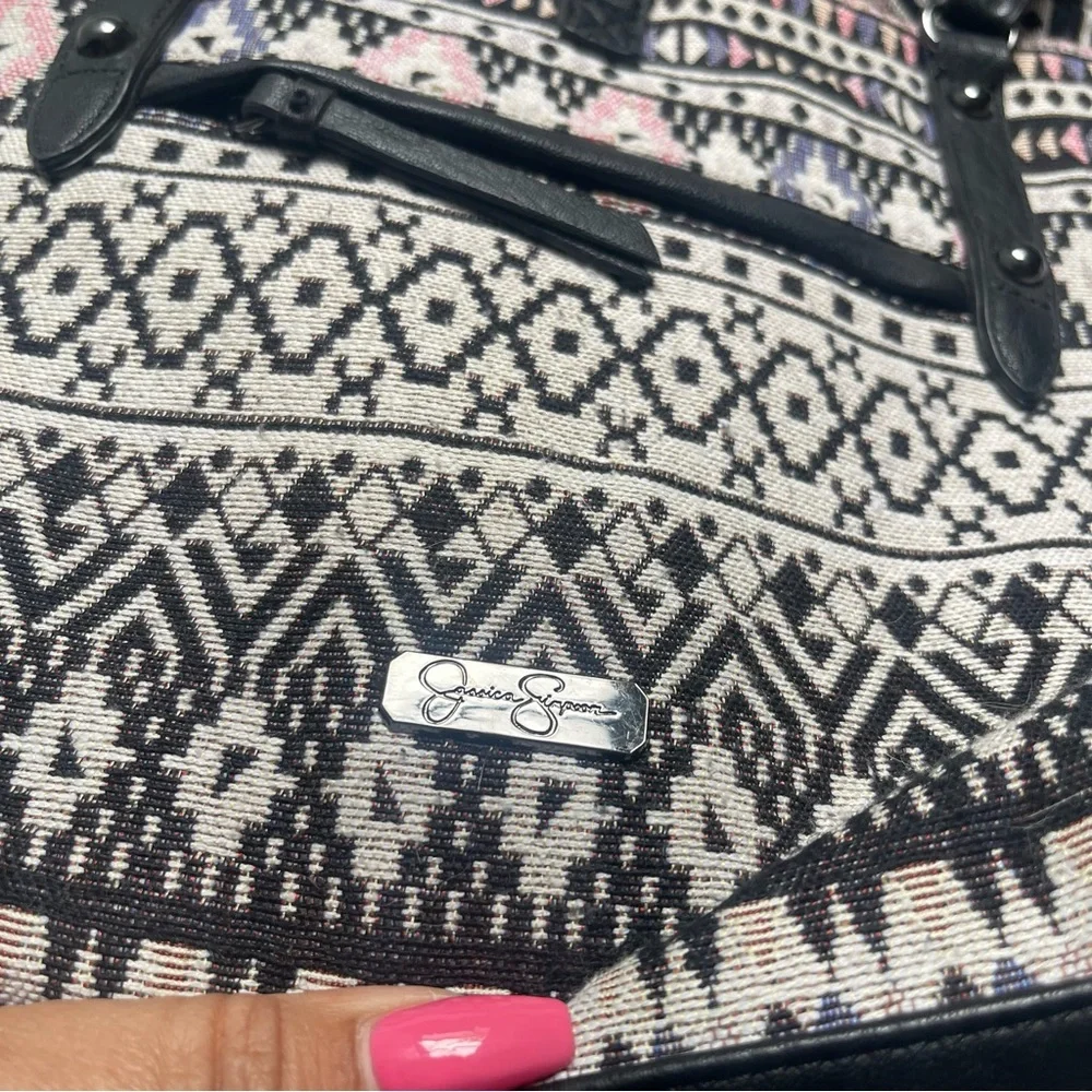 Jessica Simpson Travel/Tote Bag Boho Pattern